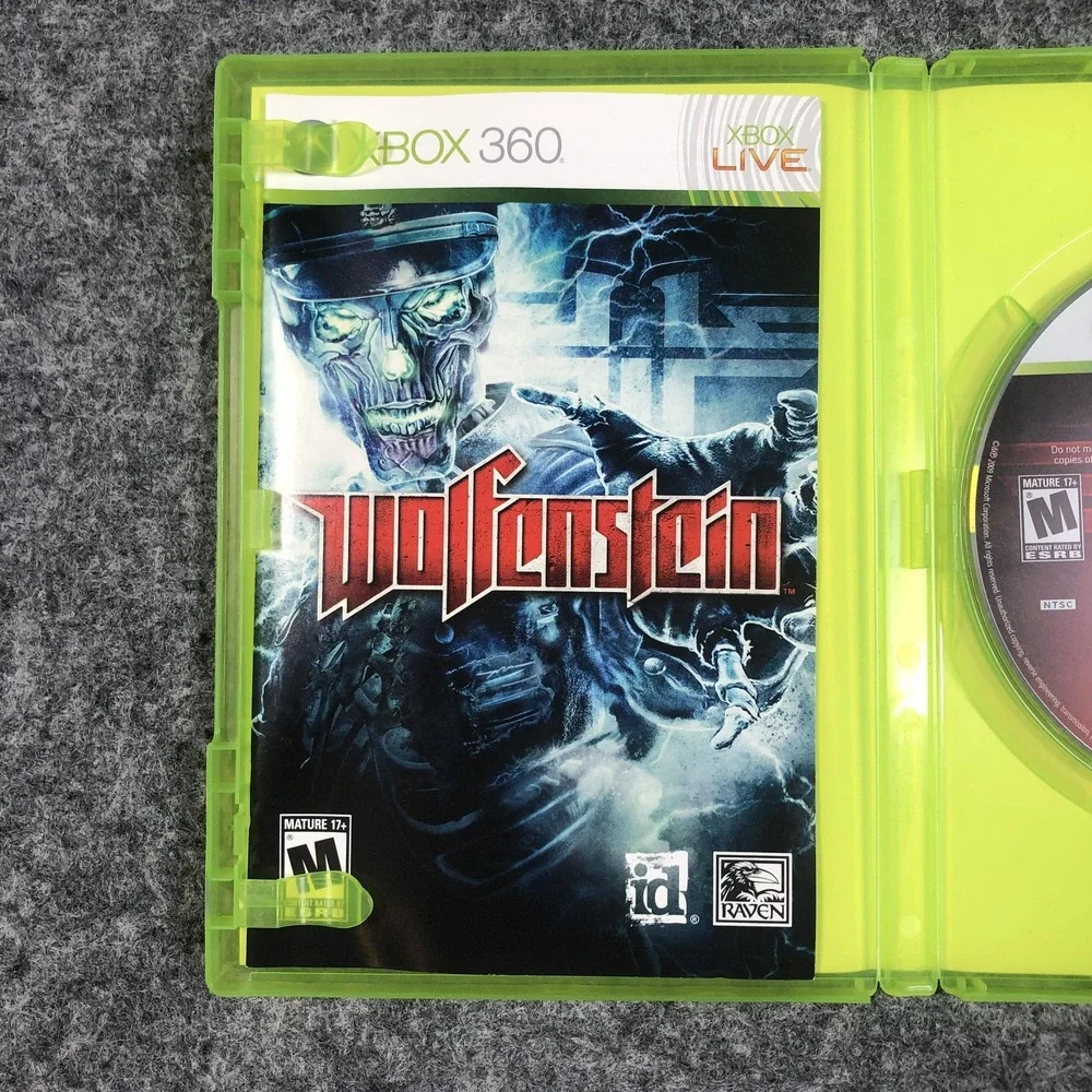 Wolfenstein Microsoft Xbox 360 2009 CIB Complete NTSC M Activision Shooter